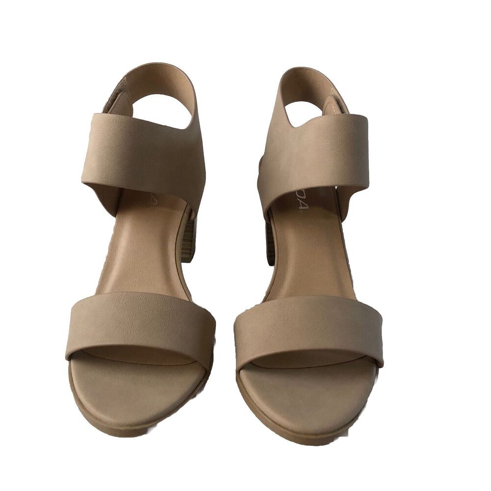 SODA Wait-AS Chucky Heel Sandals Size 8